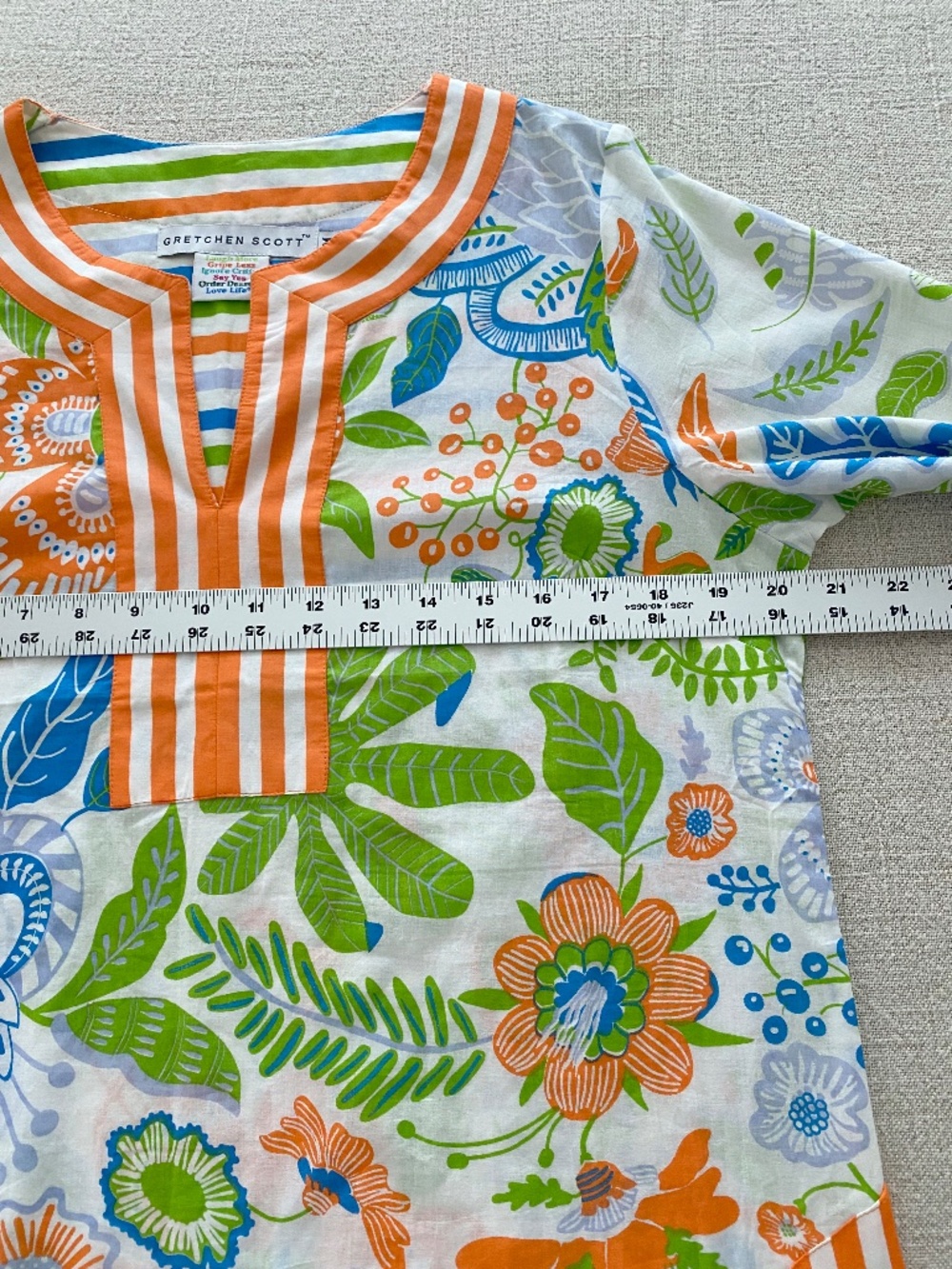 Gretchen Scott 100% Cotton Tunic Top - Size M - Picture 3 of 7